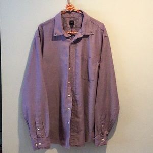 Gap Men’s Long Sleeve Purple Button Down Shirt X-Large